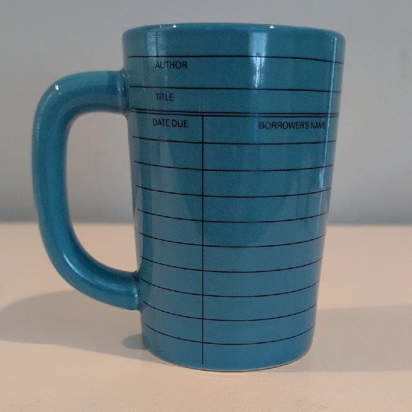 Out Of Print 12 Ounce Library Card Ceramic Coffee / Tea Mug - Picture 1 of 16